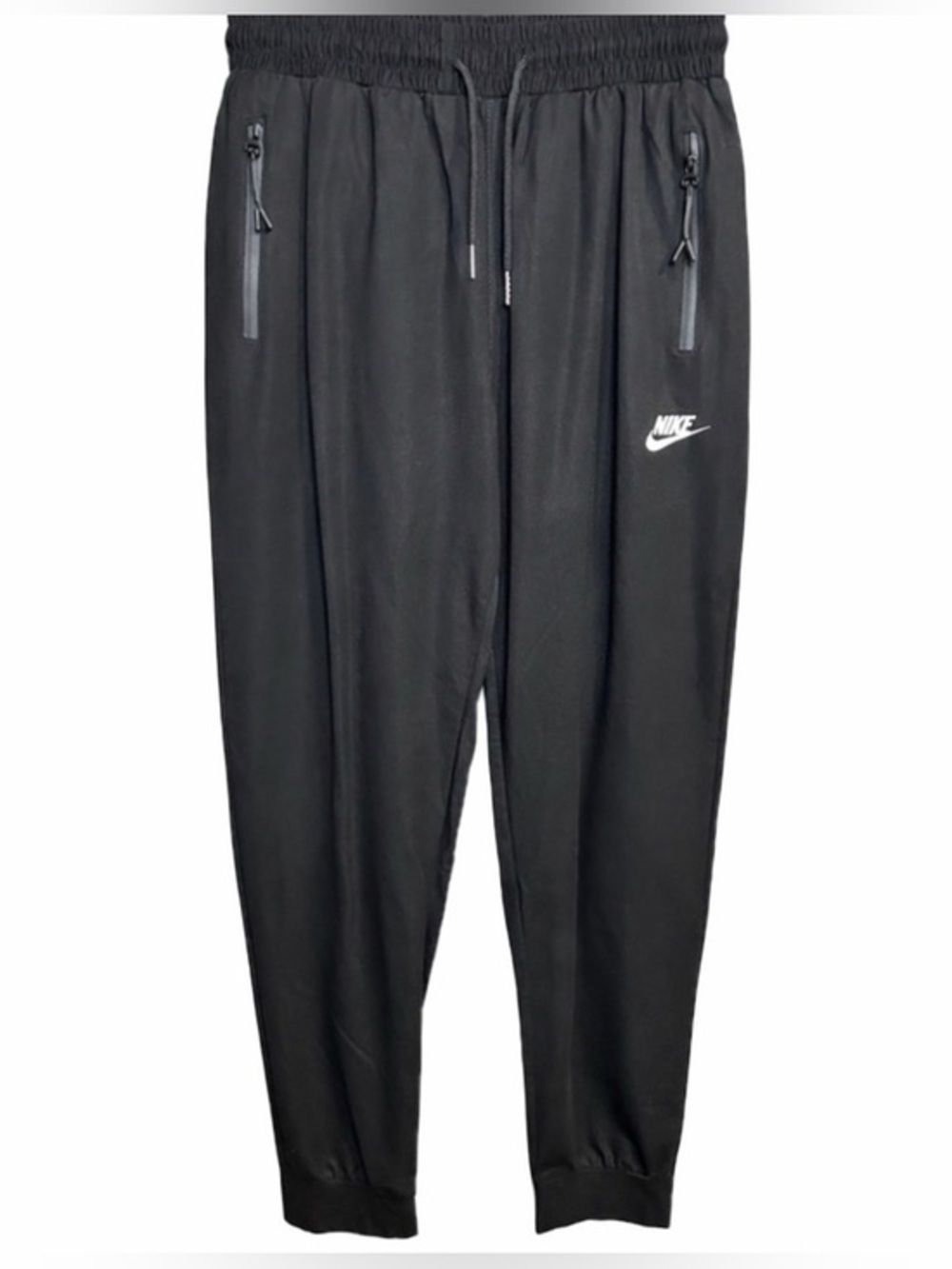 Nike Unisex Athletic Black Drawstring Waist Jogger Pants Size Medium